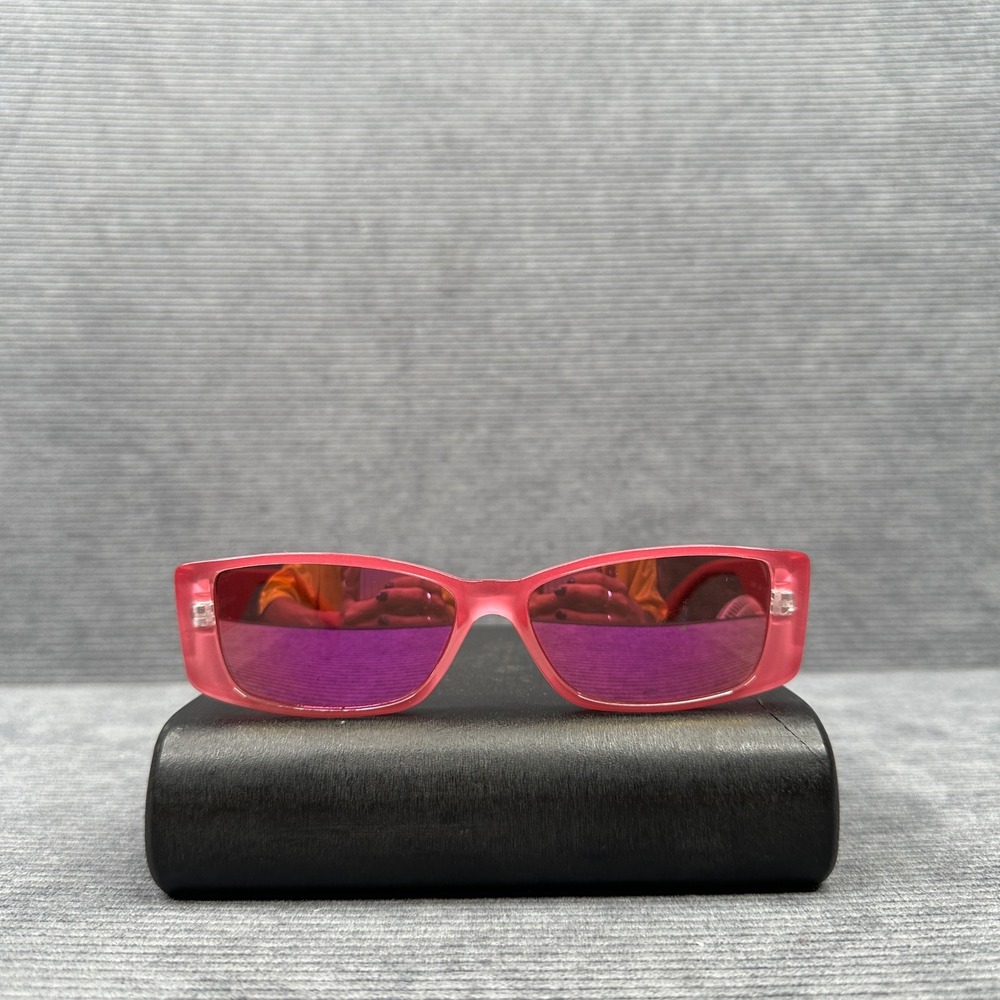 BCBGeneration BG1009 650 Hot Pink Rectangular Sunglasses Y2K Style Womens VTG